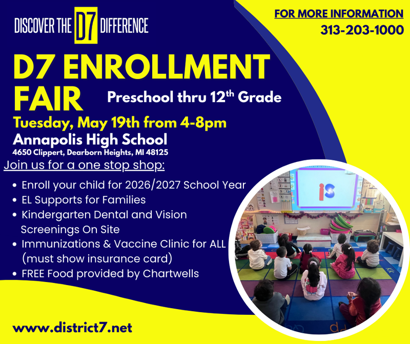 D7 enrollment flyer