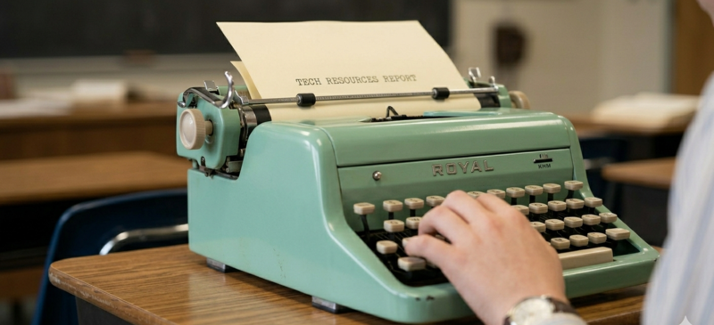 vintage typewriter