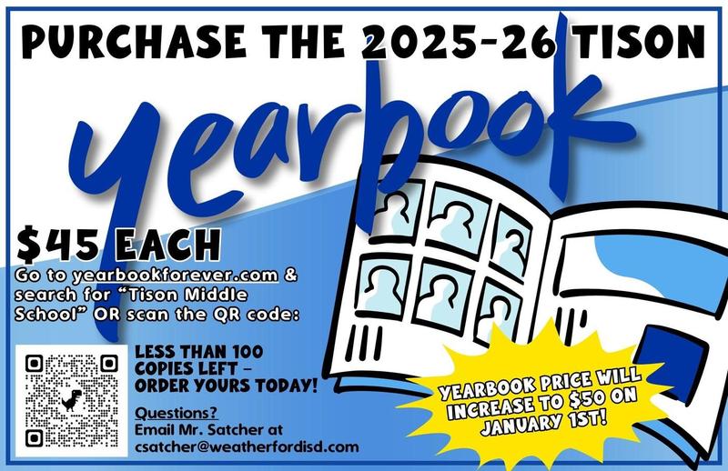 Order a 25-26 Tison Yearbook Today!