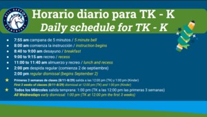 Tk & Kindergarten hours