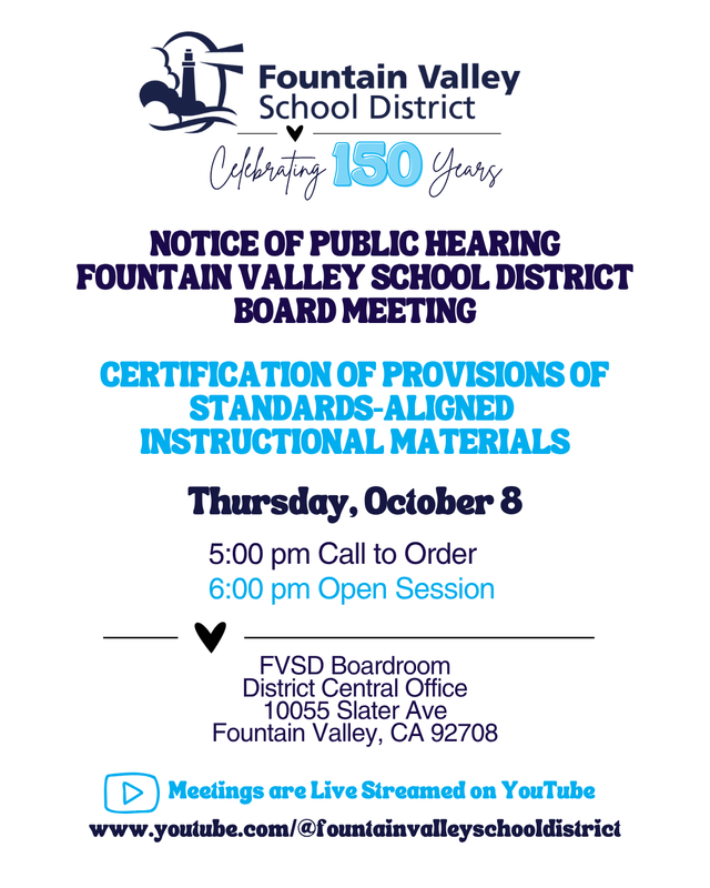 Public Hearing Annual Textbook Provisions October 8, 2026