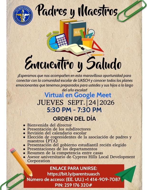 Evento virtual de presentación y encuentro el 24 de septiembre a las 5:30 p. m.