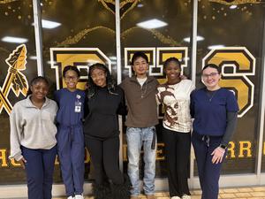 Group photo of students invited to the mentorship academy