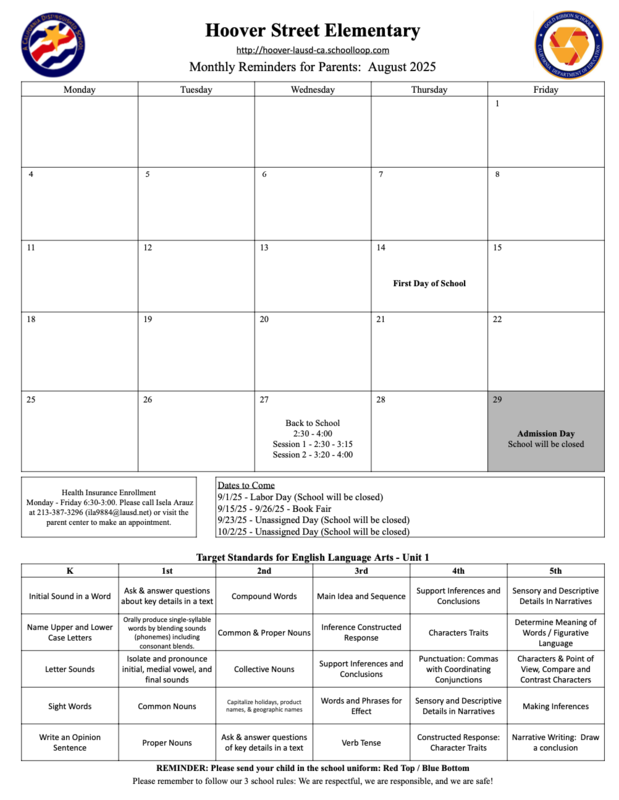Calendar