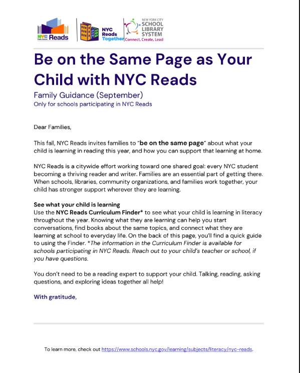 NYCPS memo