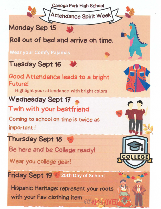 Attendance Spirit Week