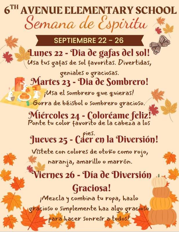 Semana de Espiritu - 22 al 26 de septiembre