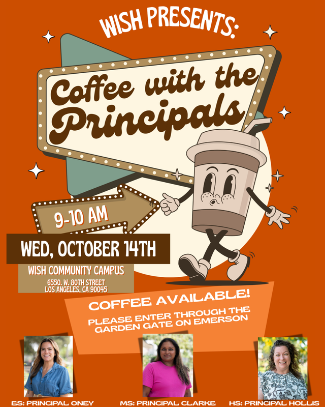 Join Us on 10/14 for Coffee with the Principals! Featured Photo