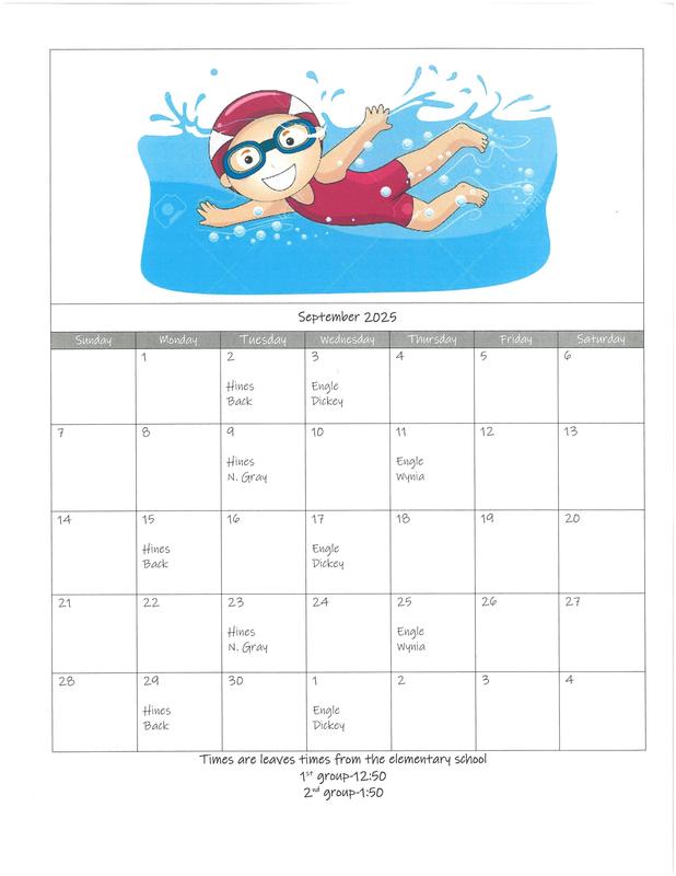 Swim Schedule