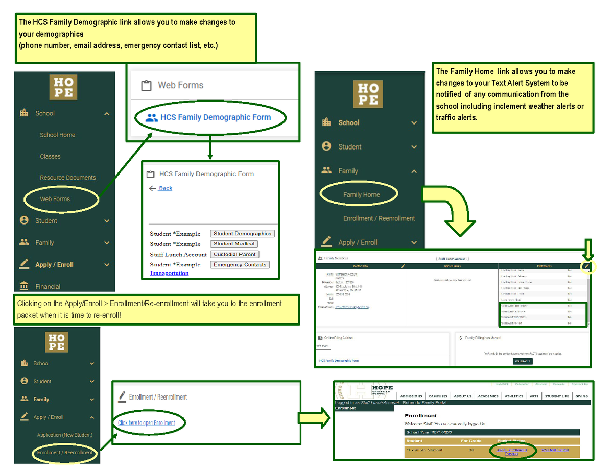 Parent Portal instructions