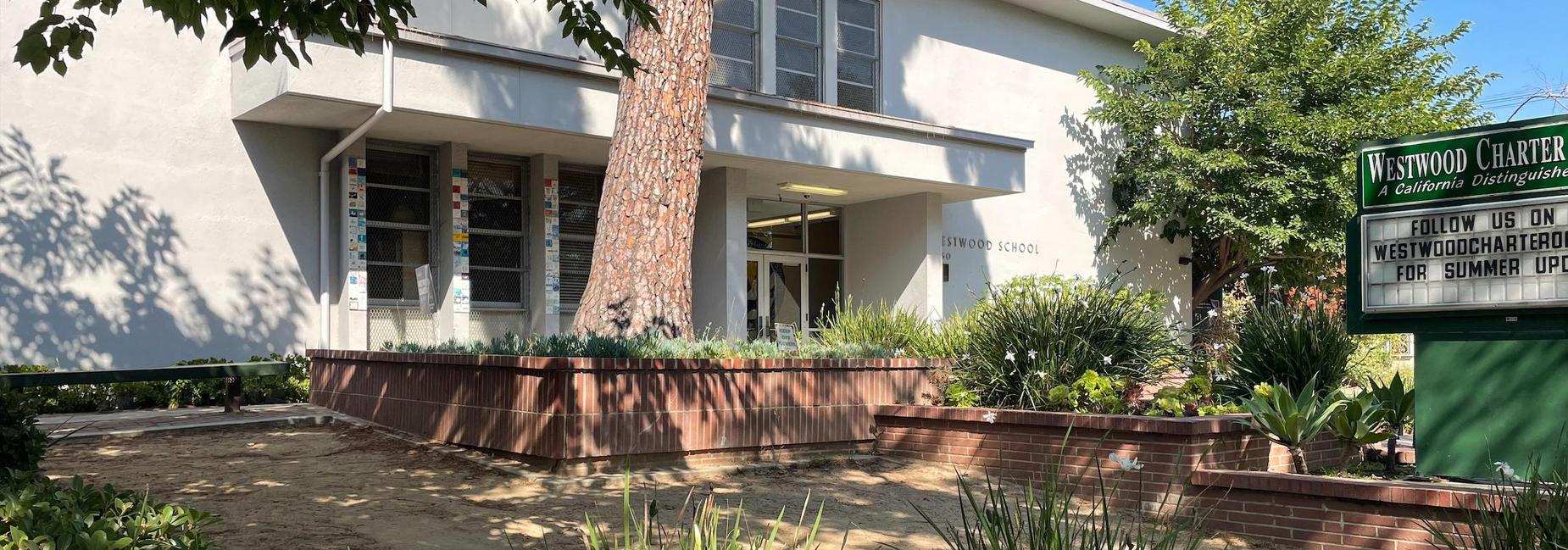 Front of the school