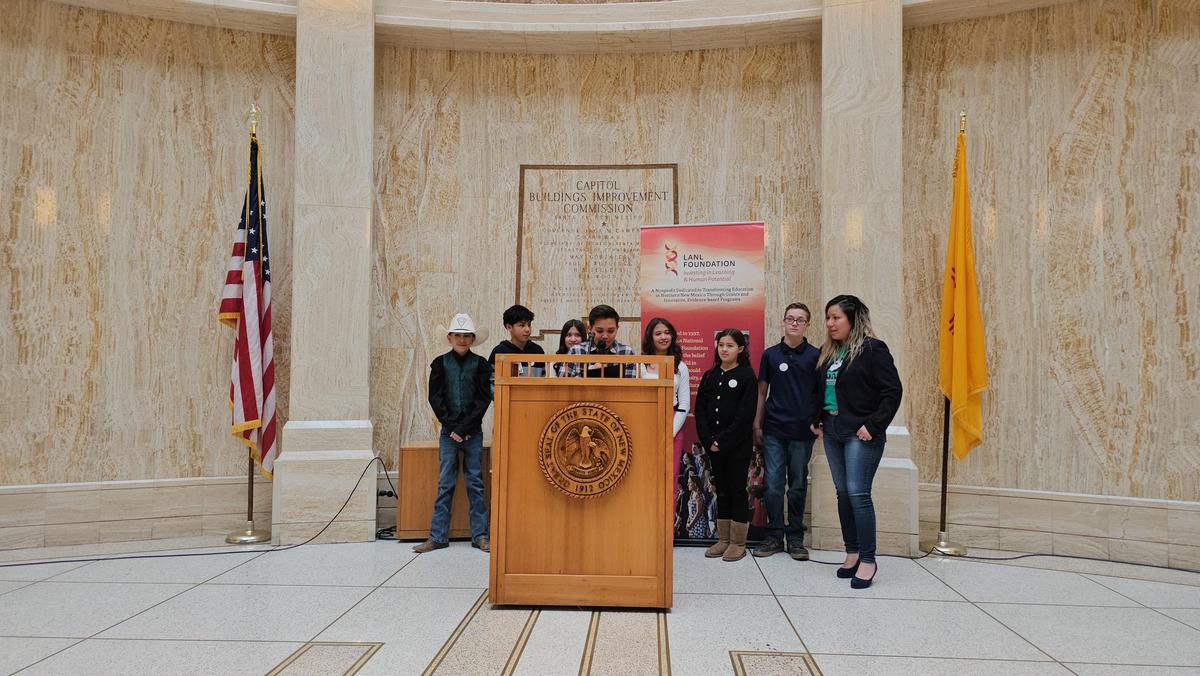 PVSD students represent STEAM at the Capitol Pojoaque Valley School