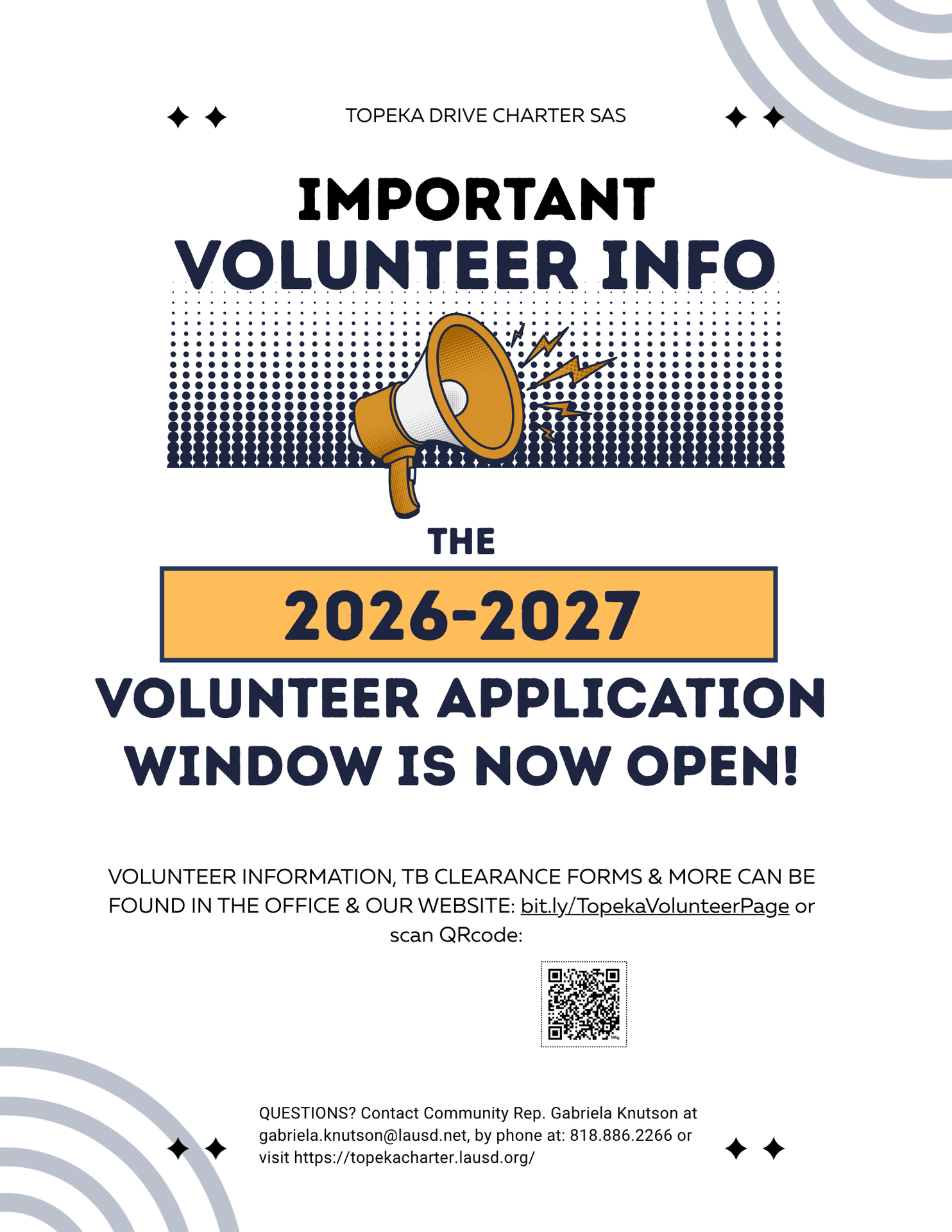 Volunteer Application Deadline Image
