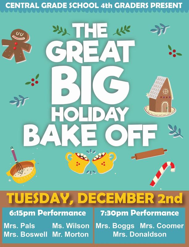 Great Big Holiday Bake Off musical for 4th grade