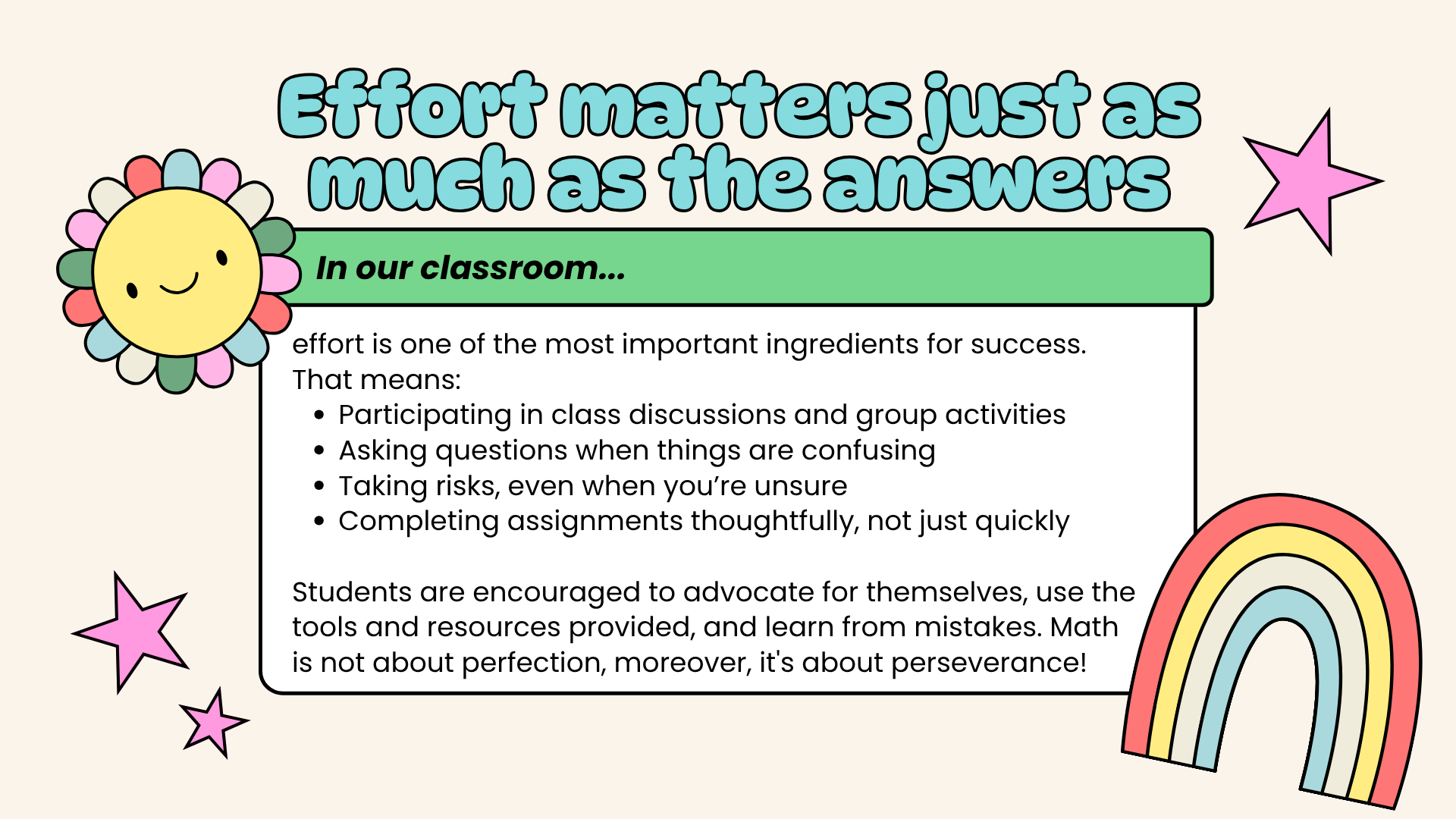 Classroom Expectations