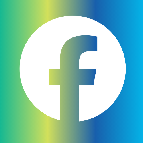 Facebook logo with Poway CTE colors