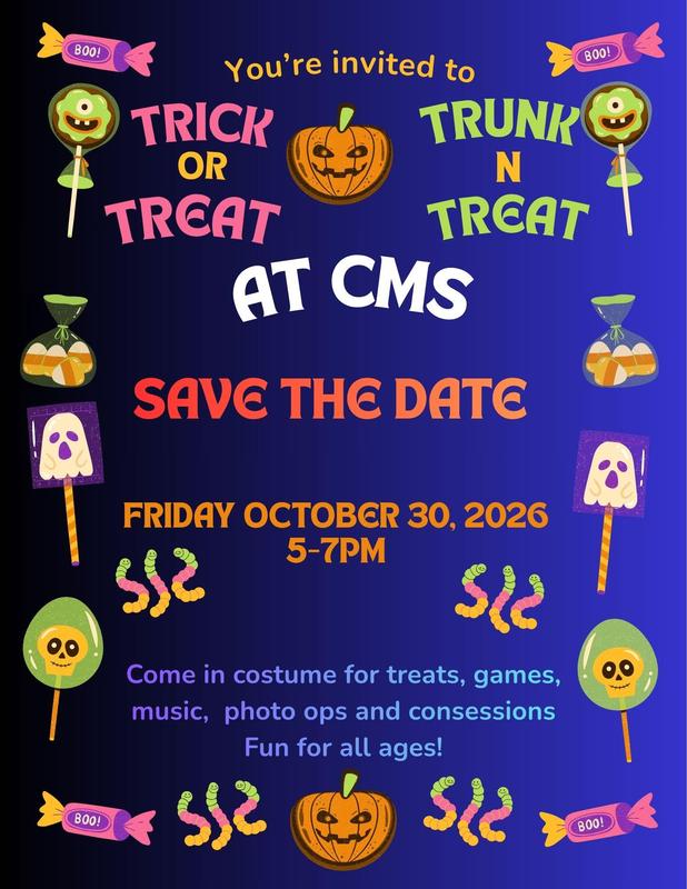 Trunk N Treat @ CMS Friday Oct 30th from 5-7pm Featured Photo