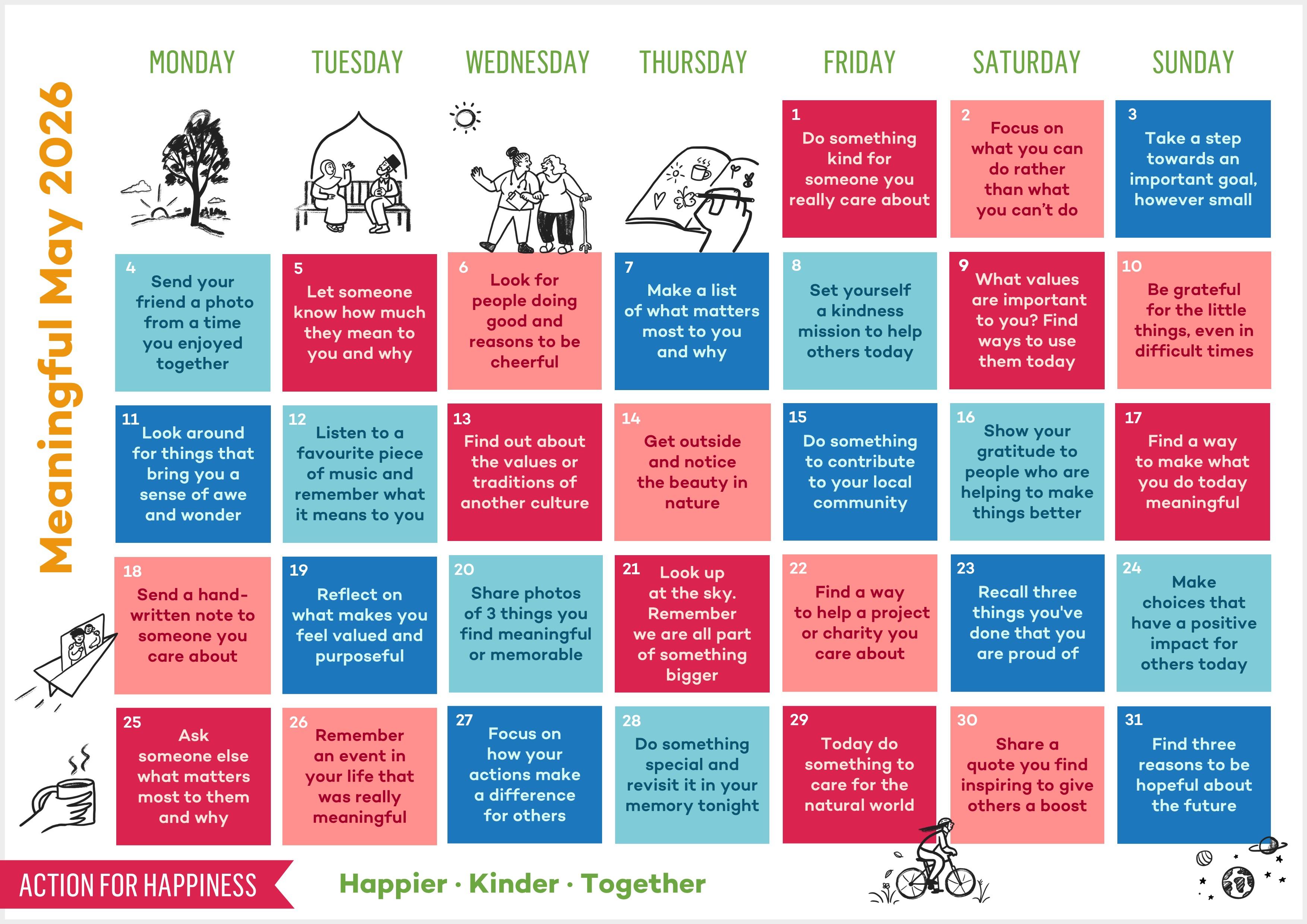 Meaningful May 2026 Calendar