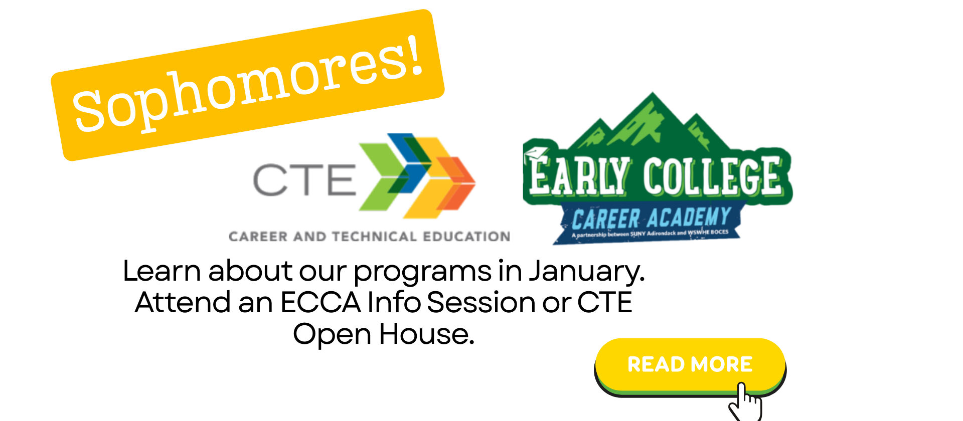 Sophomores learn more about CTE and Early College Career Academy Read More here!