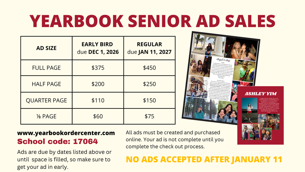 Senior Ad Yearbook
