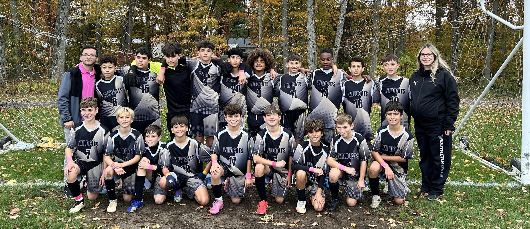 Middle school boys' soccer team