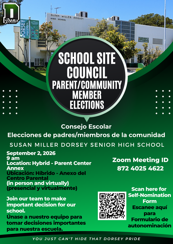 School Site Council Meeting Flyer