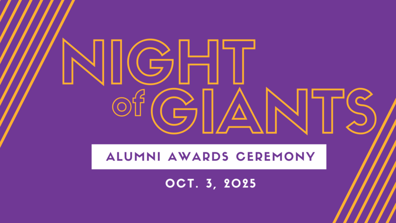 promo graphic - Night of Giants alumni awards ceremony 2025