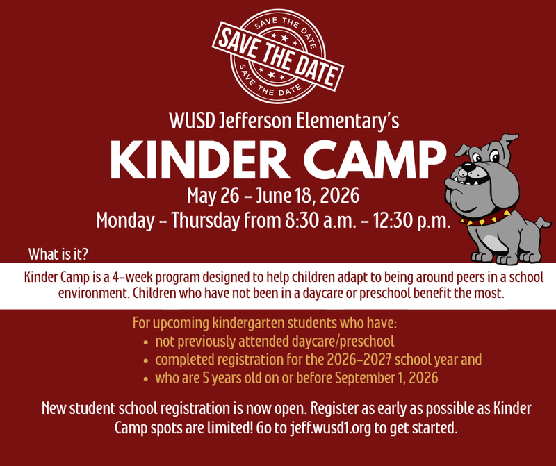 Kinder Camp Info