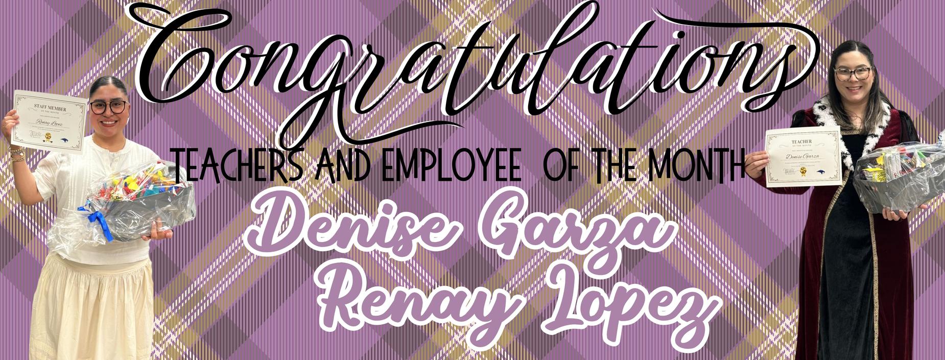 teacher and employee of the month