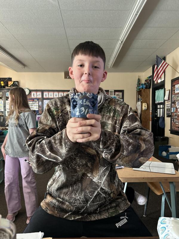 Learning about fossil fuels.