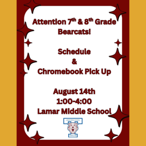 7th and 8th grade chromebook pick up on thursday 1 to 4pm