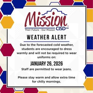 Mission CISD Weather Alert