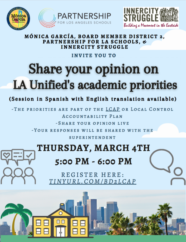 Share your opinion on LA Unified's academic priorities