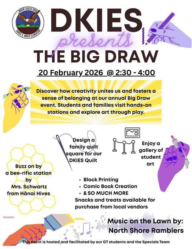 Family Event Information: The Big Draw February 20, 2026