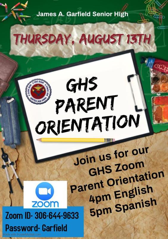 2020-21 GHS Zoom Parent Orientation