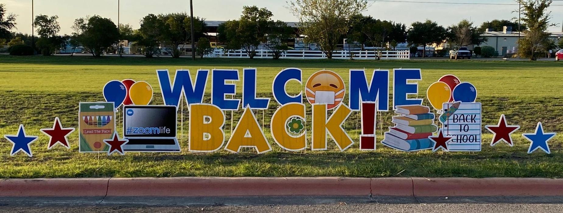 MSI Welcome Back Sign