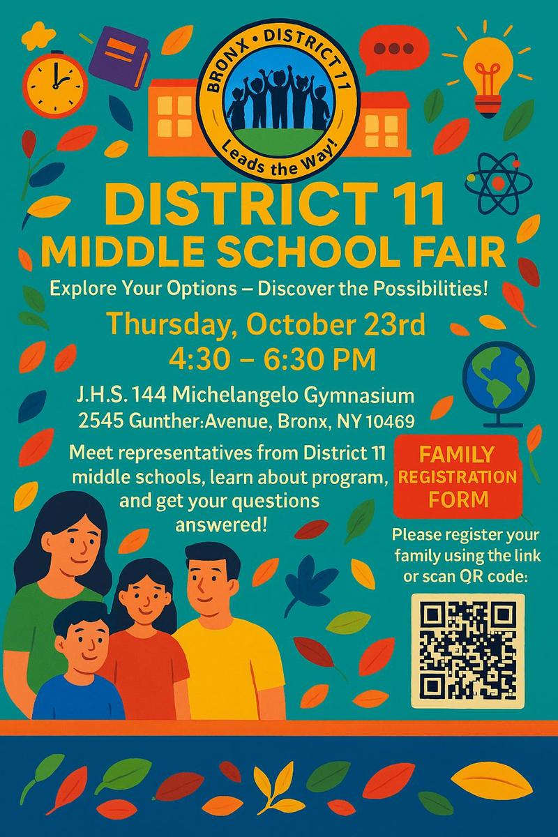 D11 Flyer for Middle School Fair