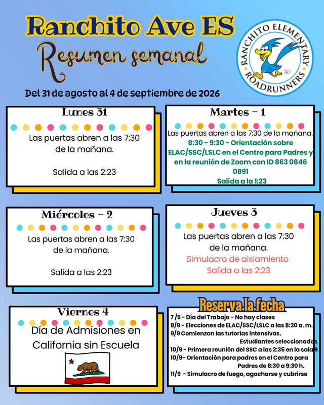 Week at a Glance