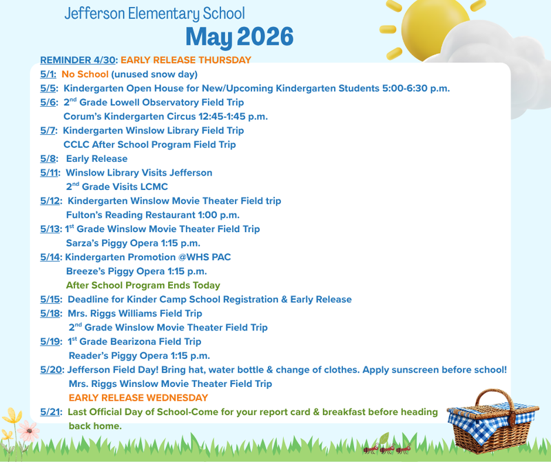 Events for May 2026
