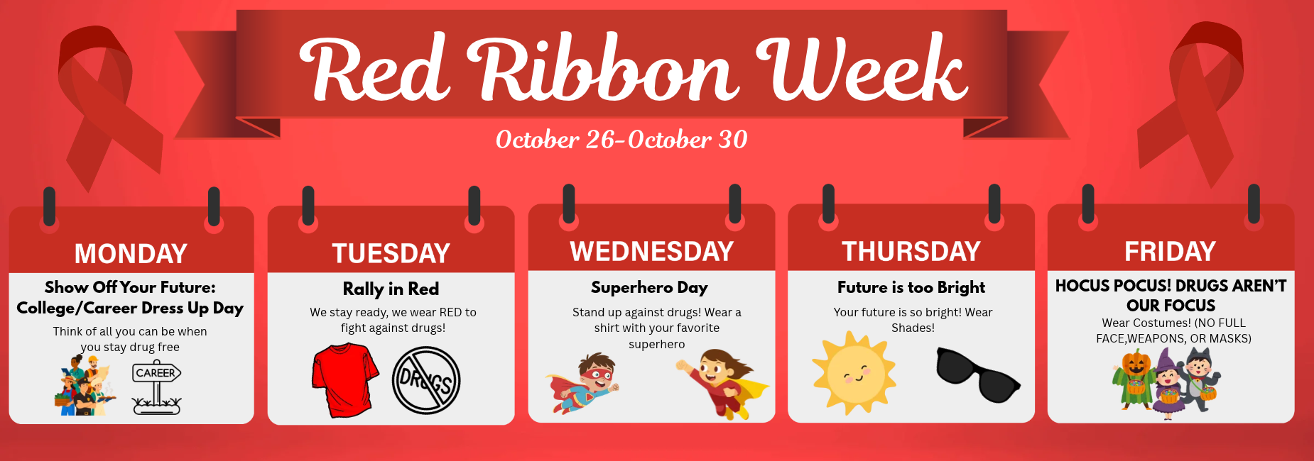 Red Ribbon Spirit Week
