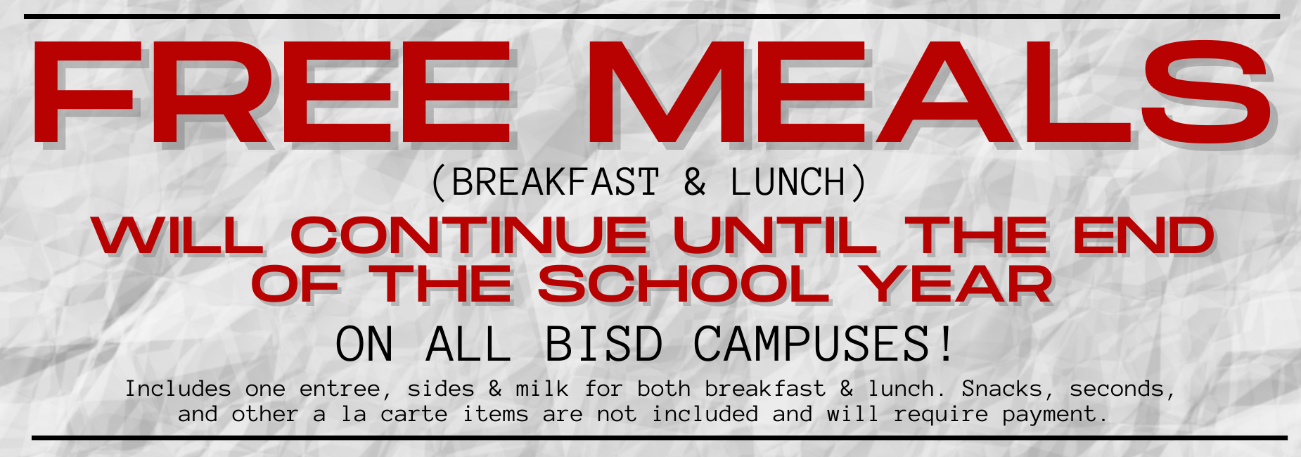 free meals