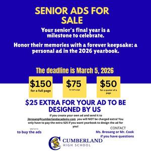 senior ads to order for class of 2026