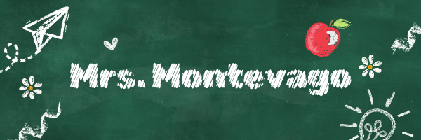 Mrs Montevago name banner