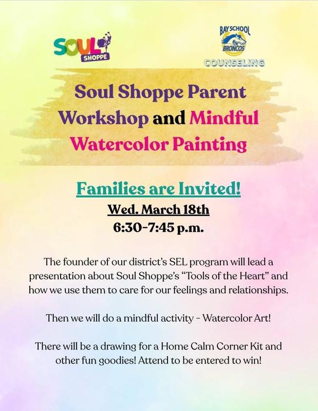Soul Shoppe Workshop and Mindful Watercolor Painting for Bay Families Featured Photo