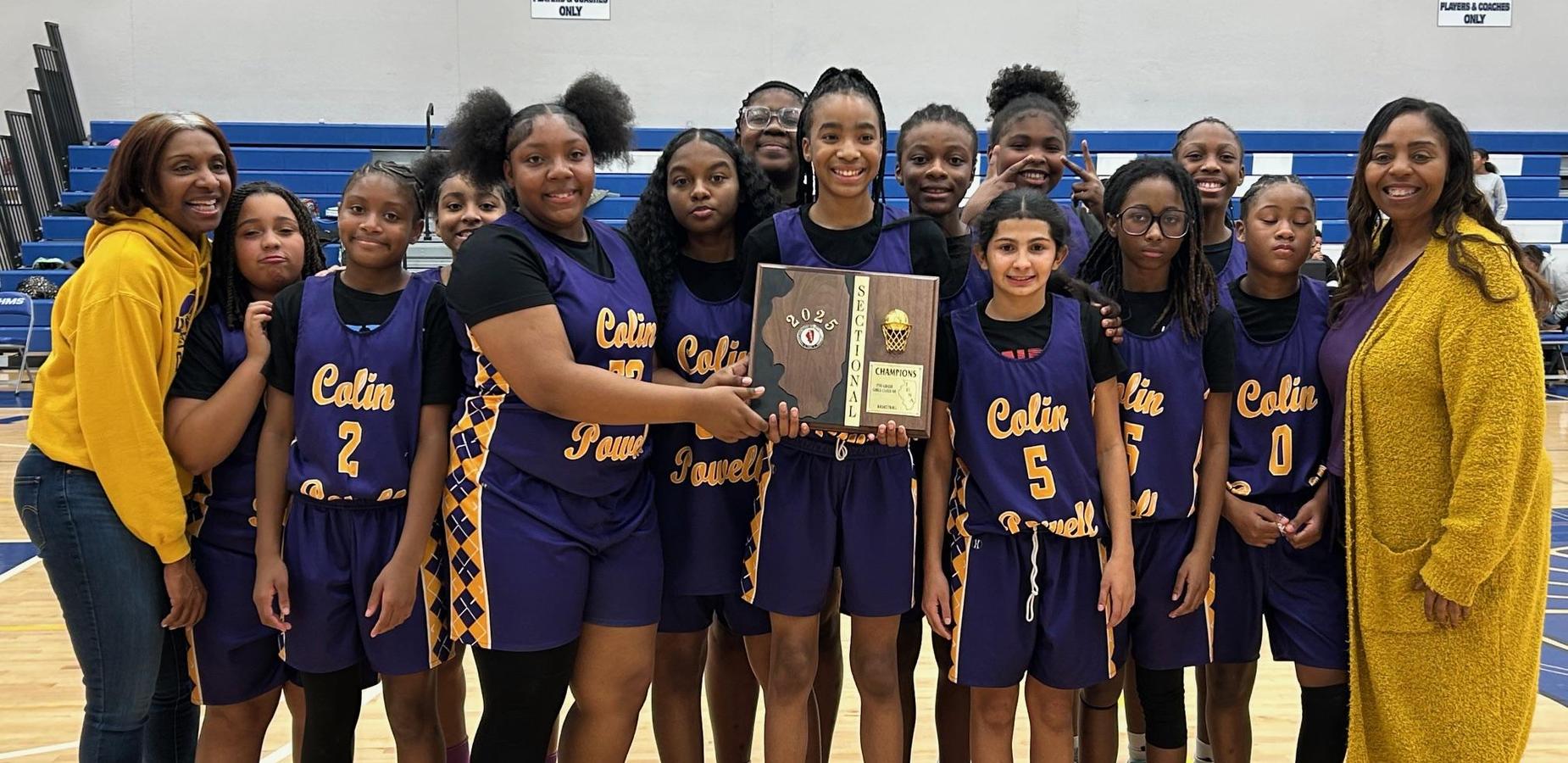 Congratulations to our 7th grade Lady Eagles Basketball Team on winning the Regionals and Sectionals!