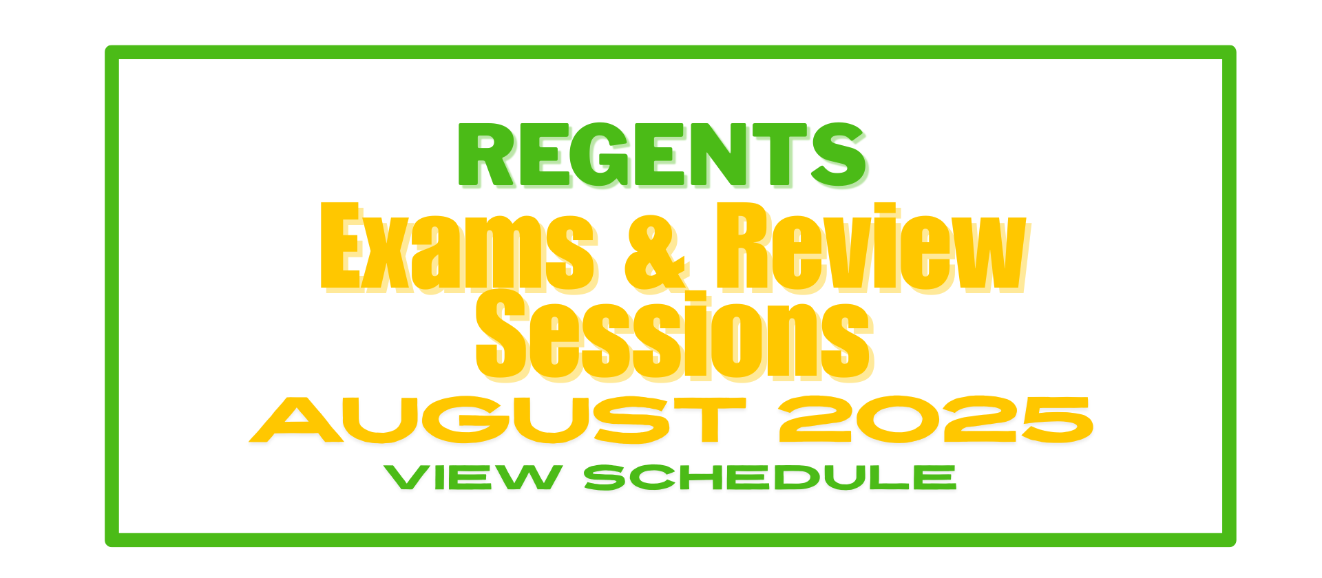 August 2025 Review Schedule