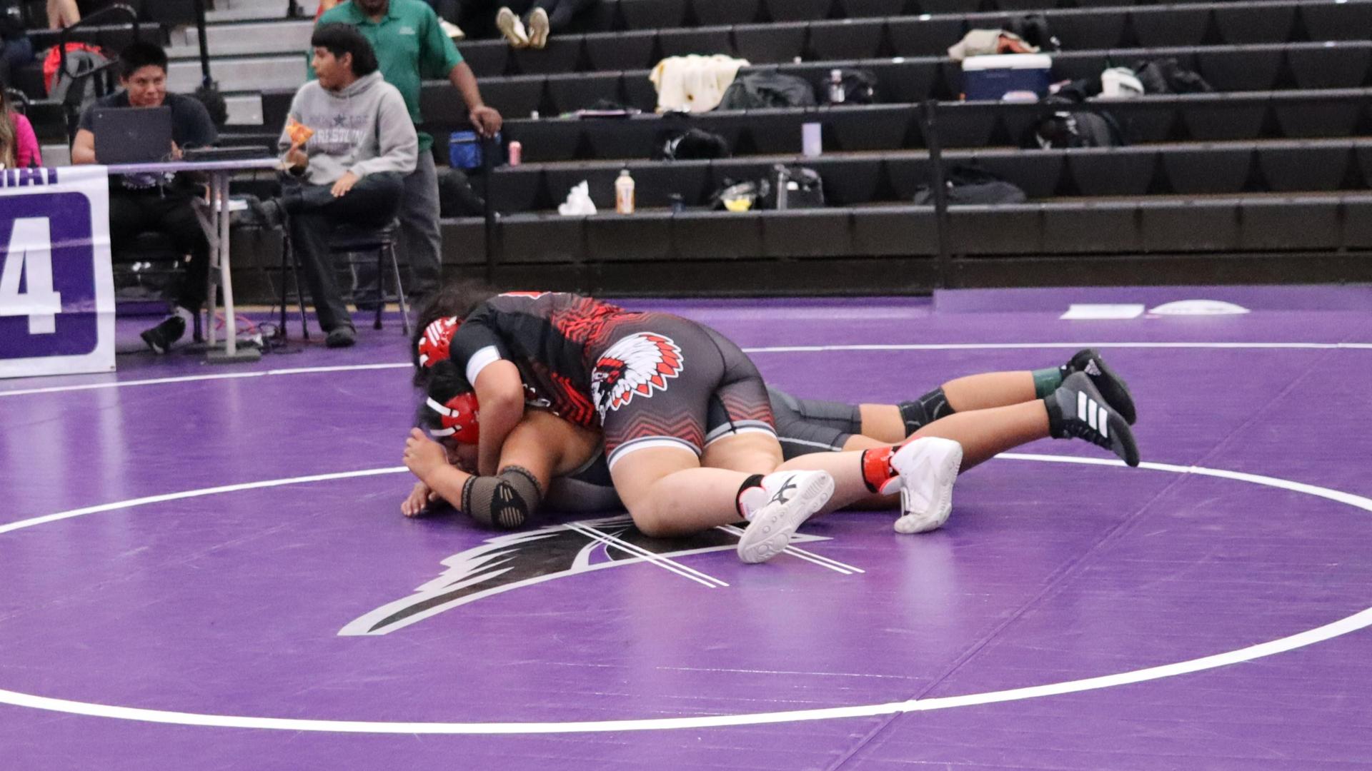 Girls wrestling at madera south
