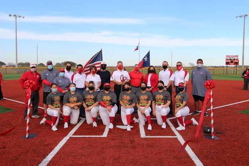 Ribbon Cutting Ceremony for Turf Field Project Completion at Lady Picker Softball Stadium Featured Photo