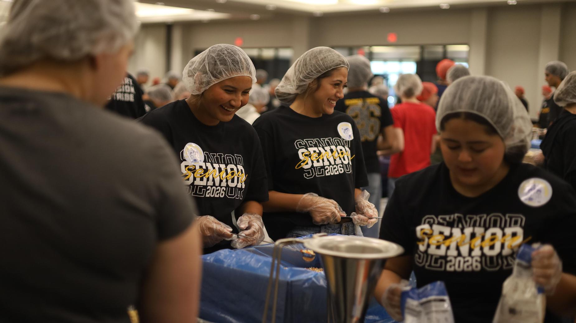 SHS seniors participating at Feed My Staving Children