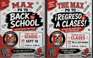 Back to School on September 10th